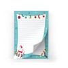 Snowman Christmas Writing Paper Set with Envelope for Kids Girls