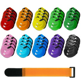 40 Pcs Fishing Rod Strap Multicolor Fishing Rod Carrier Fishing Belt Rod Holder Rod Belts Ties Strap for All Fishing Rods (Colorful)