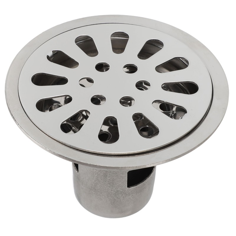 Floor Drain 3.5 Inch Stainless Steel Odor Resistant Deep Water