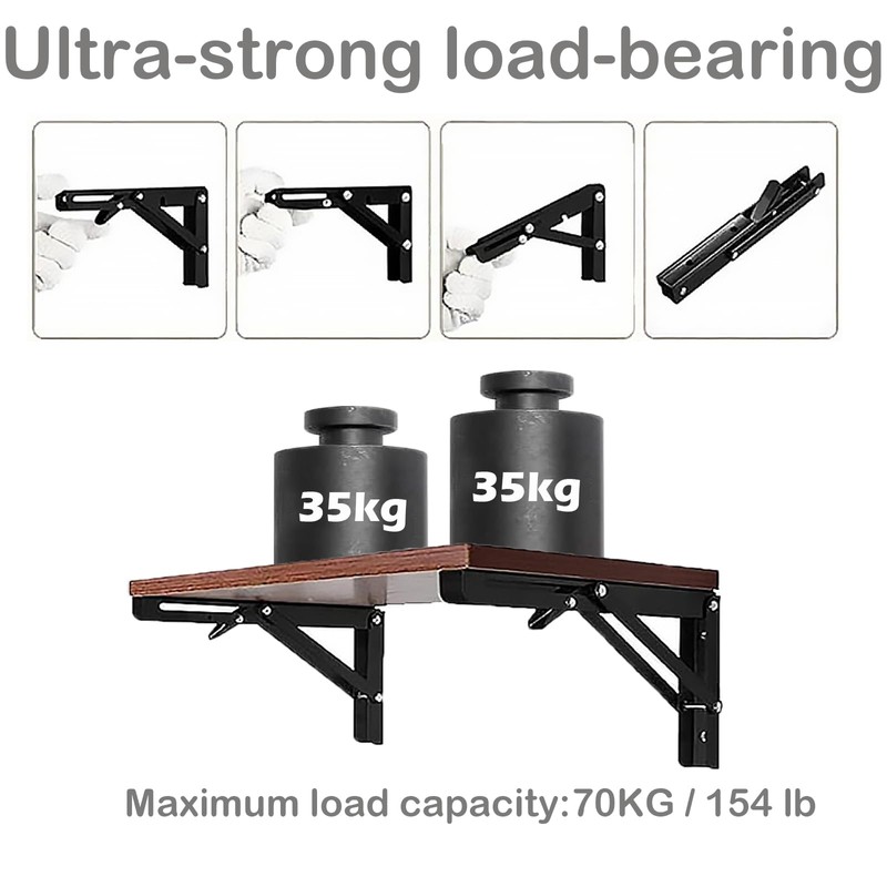 Vebetter Folding Console 300 mm, Pack of 2 Folding Console