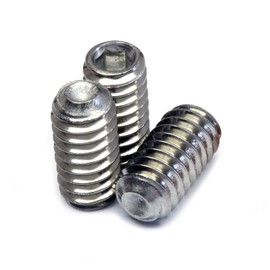 MonsterBolts - #4-40 x 5/8" Cup Point Set Screws, ASME B18.3, Stainless Steel, 10 Pack