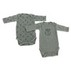 jbc Set of 2 Baby Organic Cotton Bodysuit Pyjamas Romper
