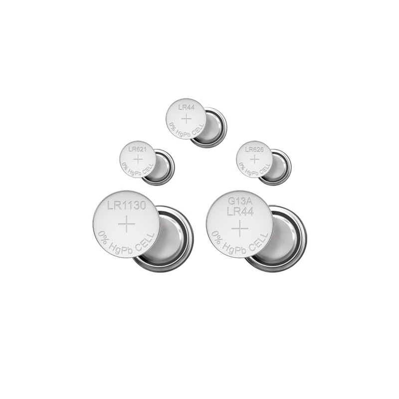 Kit 40 Pilas Alcalinas Tipo Botón 1.5Vcc | AG1, AG3,