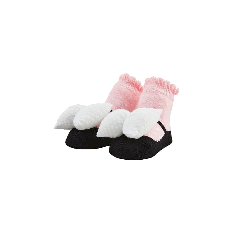 Mud Pie Gingham Bow Rattle Toe Socks, 0-12M