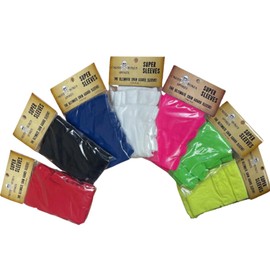 CrossBones Sports Shin Guard Sleeves for Soccer (2 Pair Pack) (Neon Yellow)