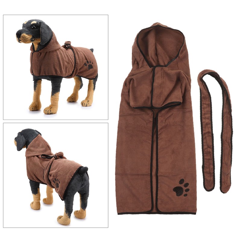 Dog Towel Bathrobe Strong Absorbent Soft Warm Pet Dog Drying