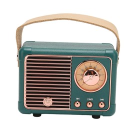 BONKZEBU Retro Blue Tooth Speaker HiFi Stereo Fast Transmission Low Power Consumption Portable Vintage Speaker for Home Outdoor (Green)
