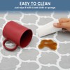 Round Table Protector Wipeable Circle Tablecloth Elastic Edged Fitted Table