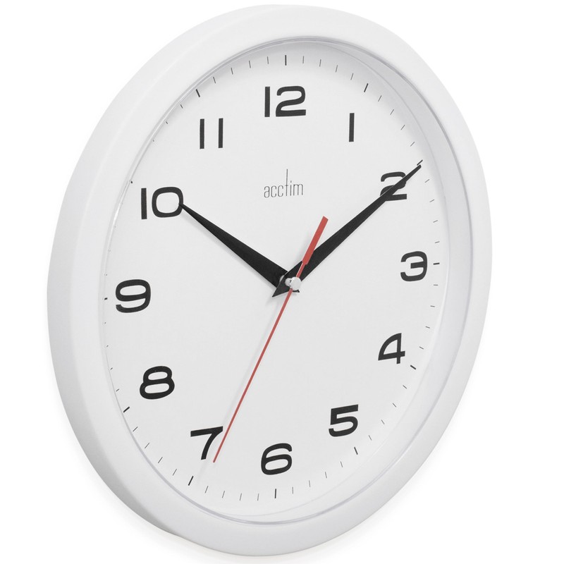 Acctim 92/301 Aylesbury Wall Clock, White
