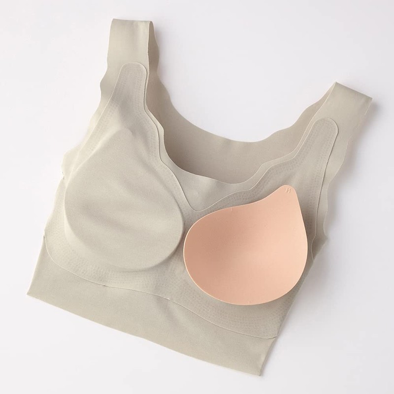 Gunze KB3155 Kireilabo Fitte Half-Top, Wireless Bra, Molded, Made in
