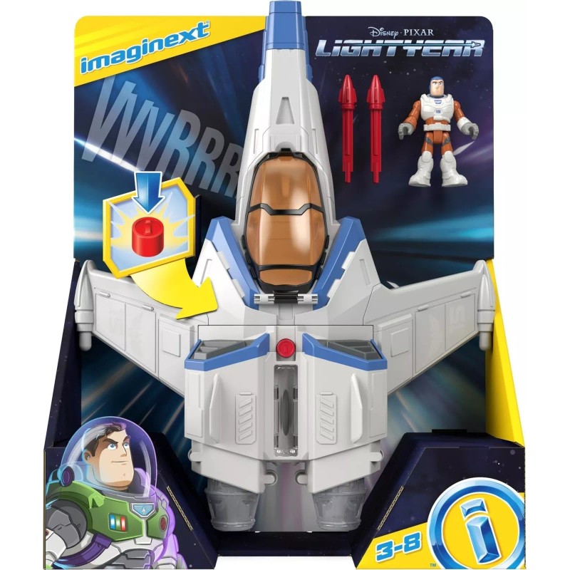 Fisher-Price Buzz Lightyear Toy Spaceship Set with Lights Sounds and