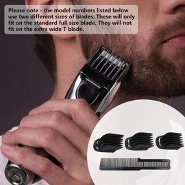 9mm 12mm 16mm Haircut Blade Guards, Hair Guide Comb with Small Beard Comb Fits for Norelco Multigroom MG5730 MG5740 MG5750 MG5760 MG7710 MG7715 MG7720 MG7730 MG7735 MG7745 by Acupress