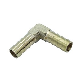 HongBoW Hardware 2 Pcs 5/16" Hose ID/Hose Barb 90 Degree Elbow Union Fitting Intersection/Split Brass Water/Fuel/Air