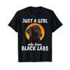 Just A Girl Who Loves Black Labs Clothes Gift Black