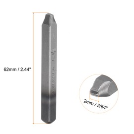 HARFINGTON 9pcs Number Stamp Set 5/64" 2mm Reverse Punch High Tool Steel 0-9 Punch Press Tools Metal Stamps Set Hammer Hand Punch for Metal Plastic Wood Leather Brass Stamping