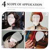 Baluue 4Pcs Hairdressing Shield Portable Mask for Hair Cutting Slip