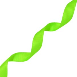 Morex Ribbon Neon Grosgrain Ribbon, 3/8-Inch by 20-Yard, Key Lime (06609/20-544)