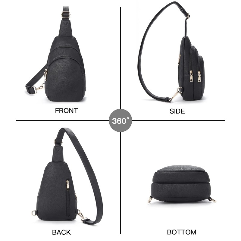 Telena Sling Bag for Women Leather Fanny Pack Crossboday Bags