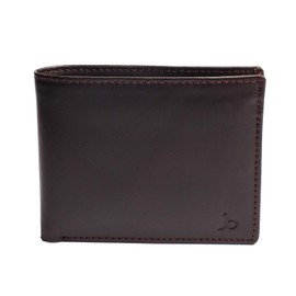 Just Blanks JB001 Men's Genuine Leather Wallet, Charcoal, OneSize