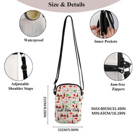 PYOUL Golf Lover Gift Golf Vibes Only Crossbody Bag Golf Team Travel Bag Golf Player Gift (Golf Vibes Only CB)