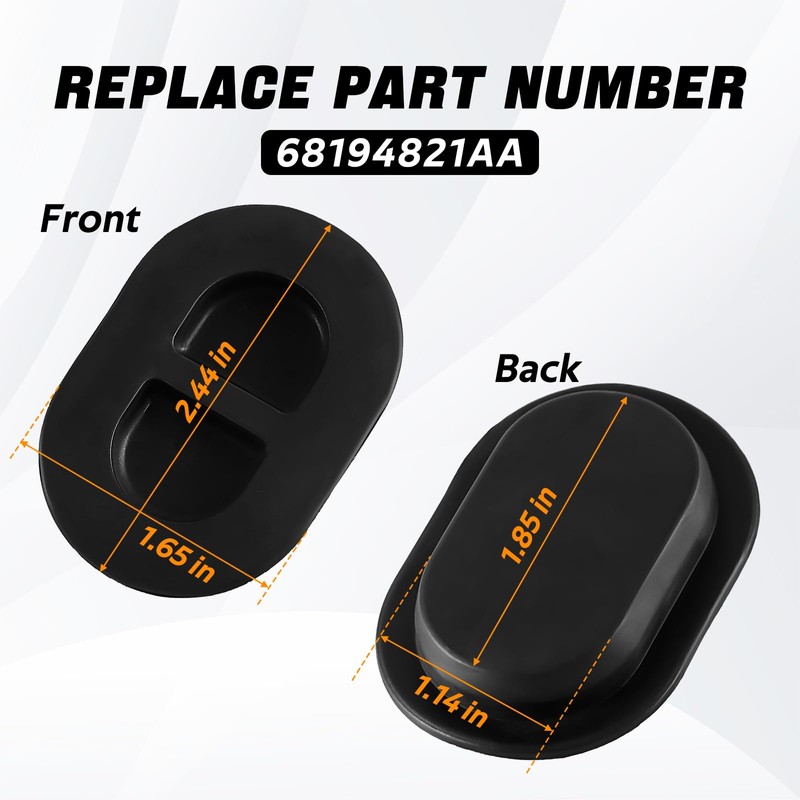 KPALAG 4PCS Car Floor Drain Plugs Compatible with Jeep Wrangler