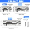 NINGYER 24 Pieces Sliding Latch, Stainless Steel Deadbolt Lock with
