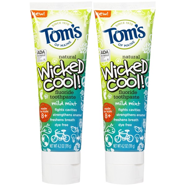 Tom's of Maine Wicked Cool Anticavity Paste - 4.2 oz - 2 pk