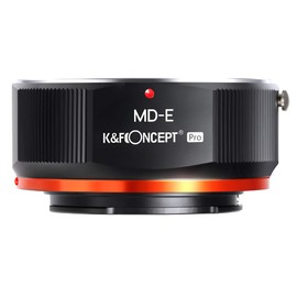 K&F Concept Updated MD to NEX Adapter, Manual Lens Mount Adapter Compatible with Minolta MD MC Mount Lens and Compatible with Sony E Mount Cameras with Matting Varnish Design