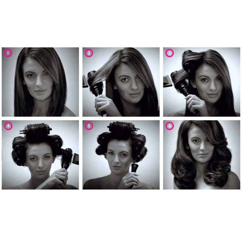 LIGICKY Hairbrush Set Round Brush with Removable Rollers Round Styling