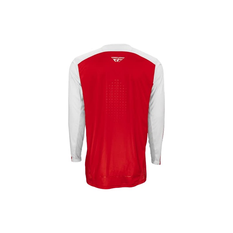 Fly Racing 2022 Adult Lite Jersey (Red/White, Large)