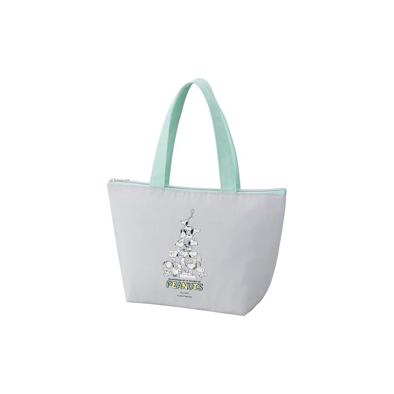 OSK Snoopy TB-14 Lunch Bag, Green, PEANATUS 75th Anniversary Peanuts