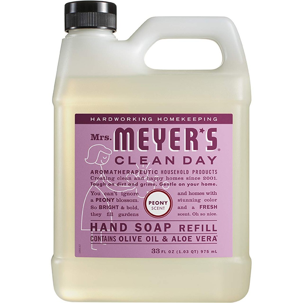 Mrs. Meyer’s Clean Day Liquid Hand Soap Refill, Peony Scent (33 OZ - 2 PACK)