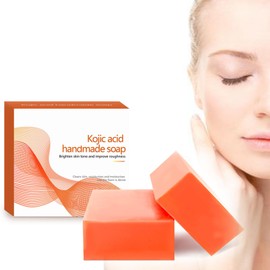 Kojic Acid Soap For Face And body Moisturizing-Vitamin C Soap Bar For Correcte dark spots Blacekheads,Hyaluronic Acid For Deep Cleaning,Gentle Soap For Even Out Tone Skin 1 Pack 100g (1) (1PCS)