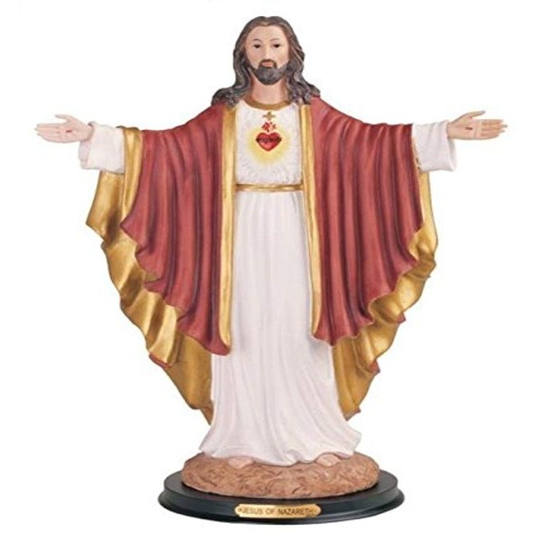 StealStreet SS-G-316.33 Sacred Heart of Jesus Holy Figurine Religious Decoration Decor, 16"