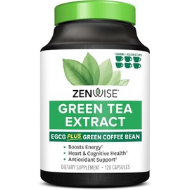 Zenwise Health Green Tea Extract with EGCG & 120 Count (Pack of 1)