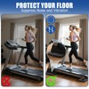 TOBWOLF 4PCS Anti-Slip Treadmill Mats, 10MM Thick High Density Walking