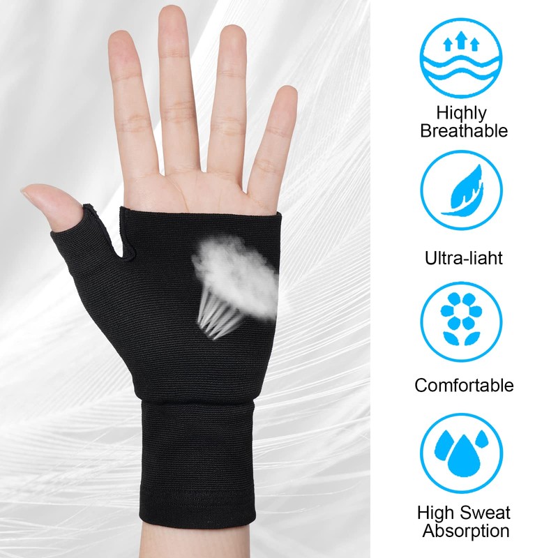 AOOWU Compression Support Thumb Splint, Pack of 2 Compressive Wrist