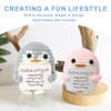 Mini Gifts Penguins with Card Positive Penguin, Pack of 3