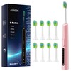 7AM2M Sonic Electric Toothbrush with 8 Brush Heads for Adults