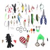 106pc Multifunctional Fishing Tackle Kit Metal Spoon Fishing Mixed Hard