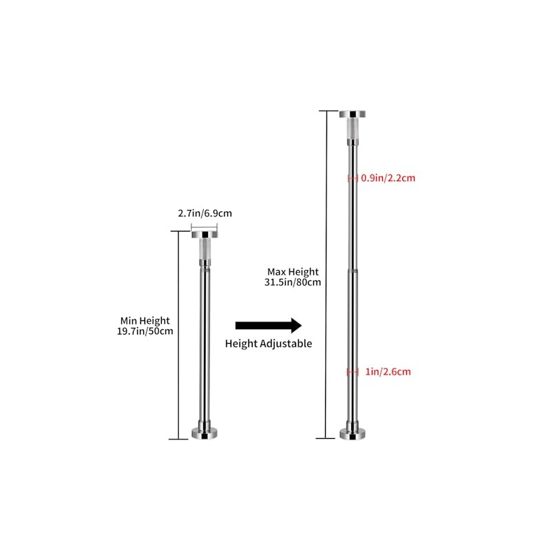 2 Pcs Undermount Sink Brackets Adjustable, Stainless Steel Sink Support,