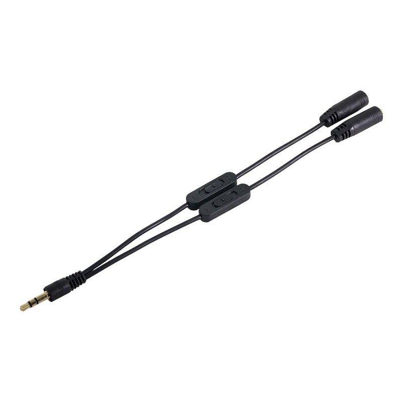 chenyang 3.5 mm Stereo Male to Double 3.5 mm Female