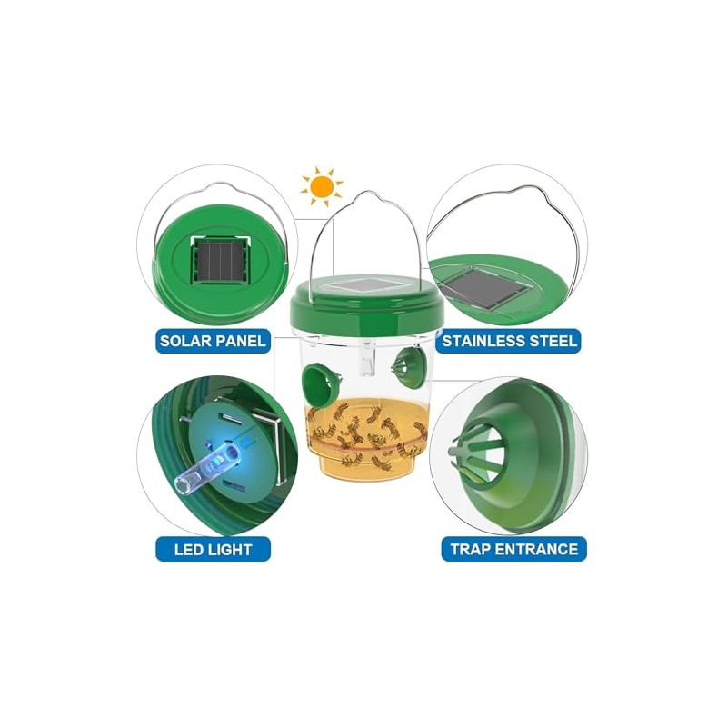 Wasp Traps for Hunting Wasps, Bees, Hornets, Insects, Yellow Jacket