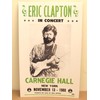 Vintage Eric Clapton Concert Poster 1988 Carnegie Hall