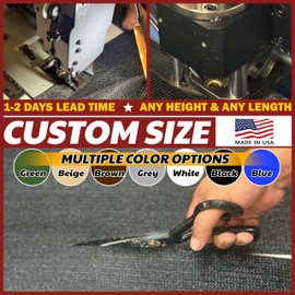 Amgo Custom Made 5' x 98' White Fence Privacy Screen Windscreen with Bindings & Grommets, Heavy Duty for Commercial and Residential, 90% Blockage, Cable Zip Ties Included (We Customize)