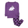 Leveret Kids Bunny Rabbit Pajama Boys Girls 2 Piece Pajama