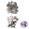 100 Sets Blank Button Making Accessories, Round Badges, Button Parts,