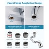Hibbent 1080° Swivel Faucet for Bathroom Sink, Tap Aerator with