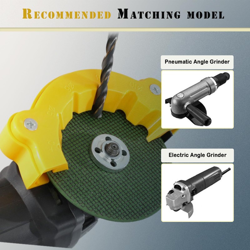 Drill Bit Sharpener with Grinder Guard, Angle Grinder Safety Guard,