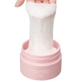 TBC Body Scrub Soap, 10.6 oz (300 g) (Beauty Scrub Soap), Formulated with Beauty Ingredients, Fresh Rose Fresh Scent